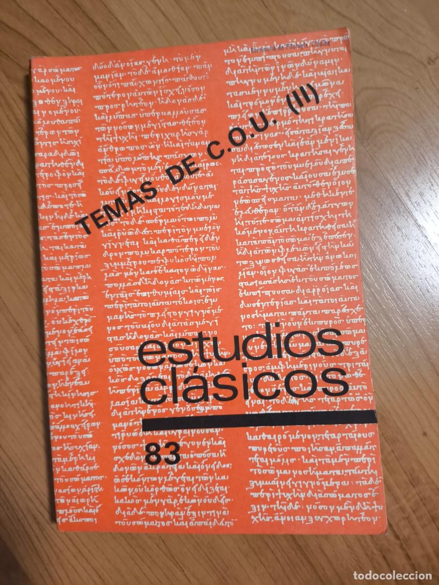 Libros de segunda mano: Estudios cl&aacute;sicos 83, temas de comunicaci&oacute;n(II)