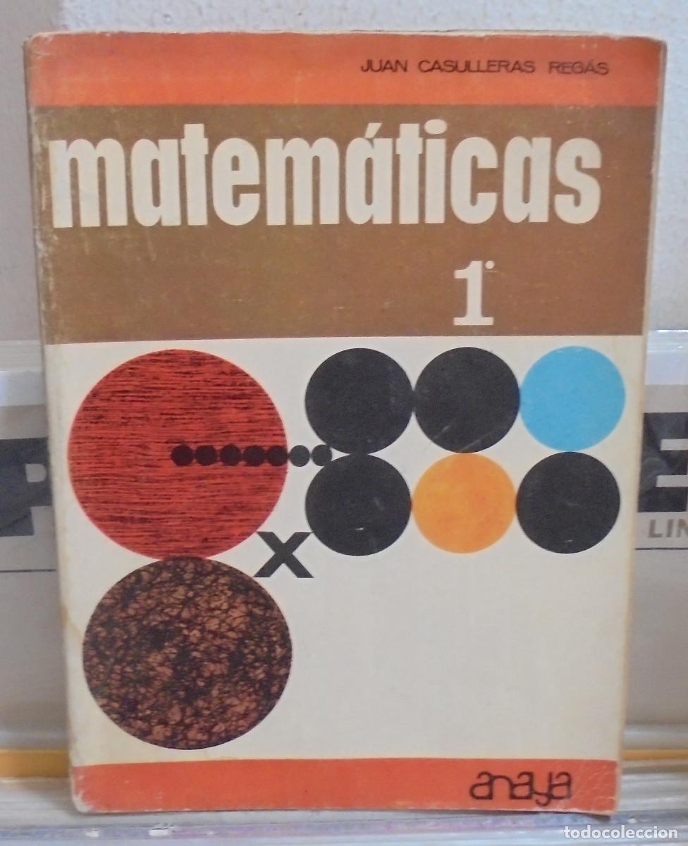 Libros de segunda mano: Matem&aacute;ticas, 1&ordm; curso de Bachiller. Juan Cabulleras Reg&aacute;s