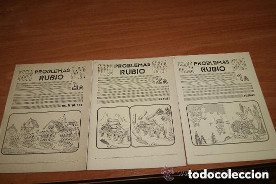 Libros de segunda mano: Tres cuadernos de Problemas Rubio a&ntilde;o 1977 - Foto 1