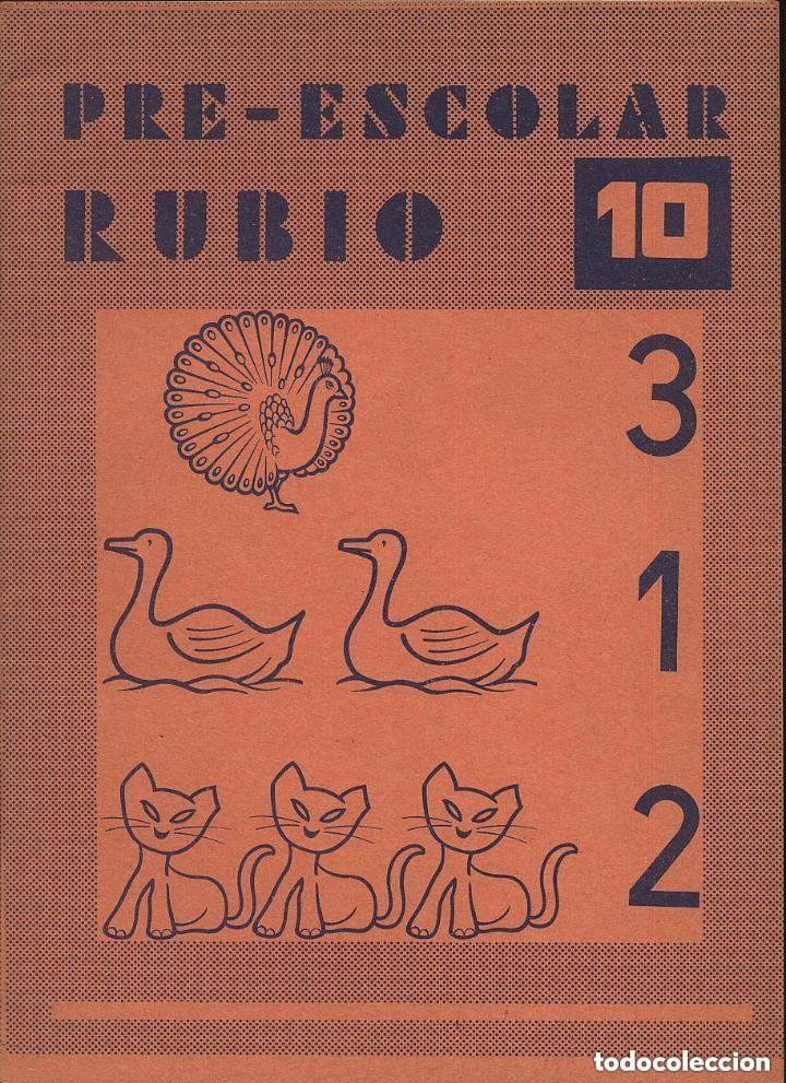 Libros de segunda mano: CUADERNO PRE-ESCOLAR RUBIO NUMERO 10