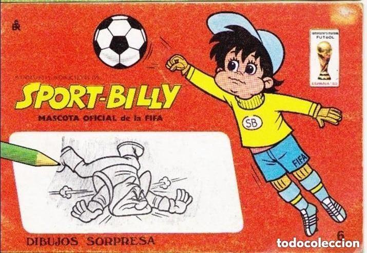 Libros de segunda mano: CUADERNO PEQUE&Ntilde;O PARA COLOREAR - Sport Billy N 6 -MASCOTA FIFA -DIBUJOS ANIMADOS A&Ntilde;OS 80