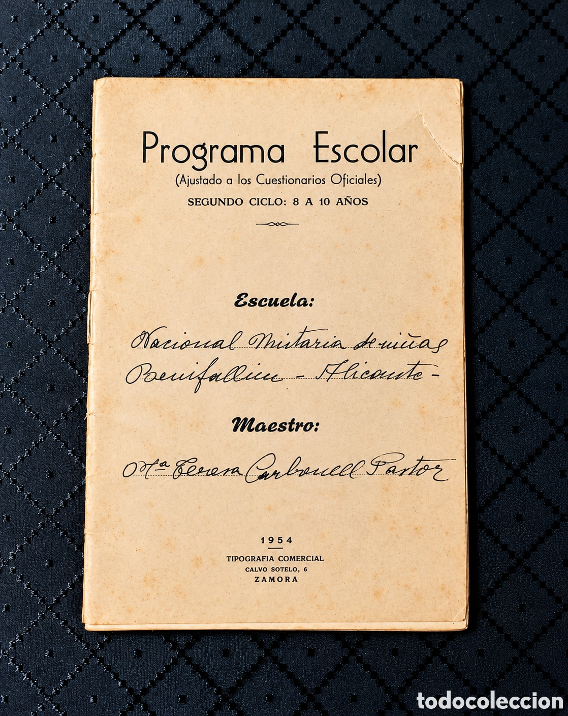 Libros de segunda mano: Programa Escolar oficial 1954 libro antiguo - Foto 4