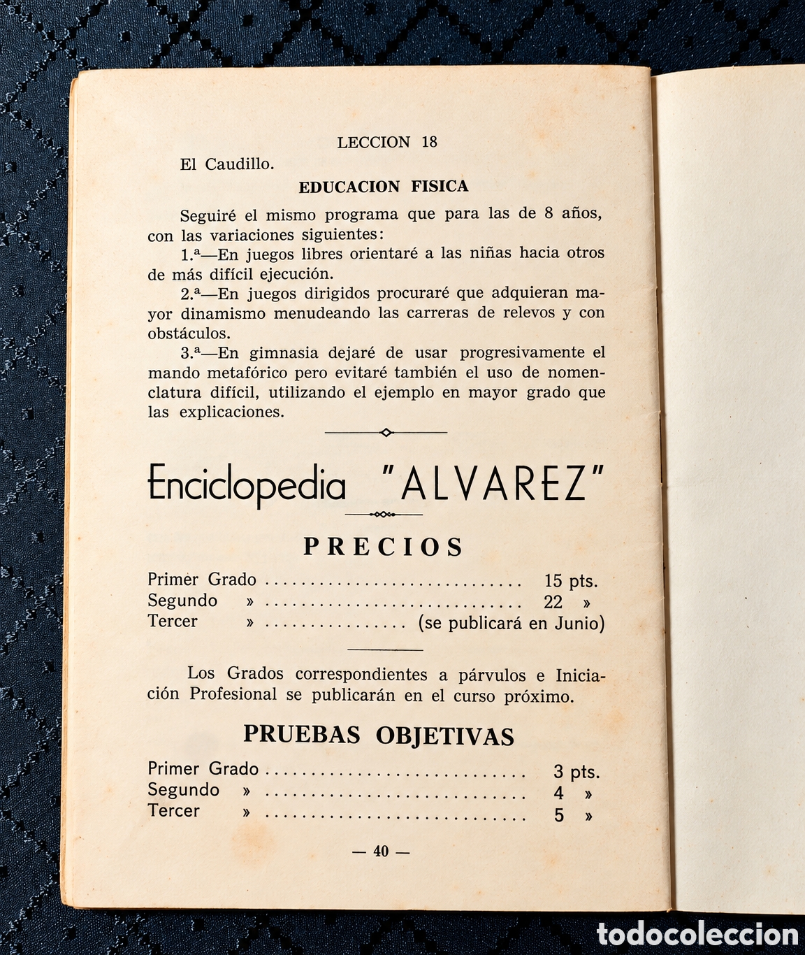 Libros de segunda mano: Programa Escolar oficial 1954 libro antiguo - Foto 8
