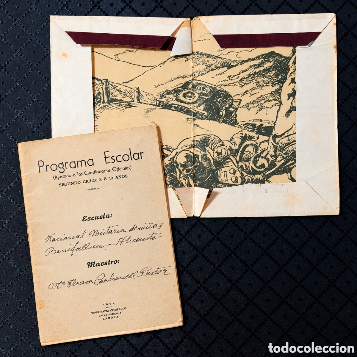 Libros de segunda mano: Programa Escolar oficial 1954 libro antiguo - Foto 1