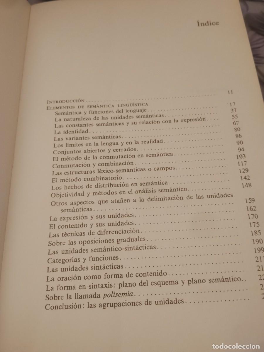 Libros de segunda mano: Elementos de sem&aacute;ntica ling&uuml;&iacute;stica.Ed. C&aacute;tedra - Foto 5