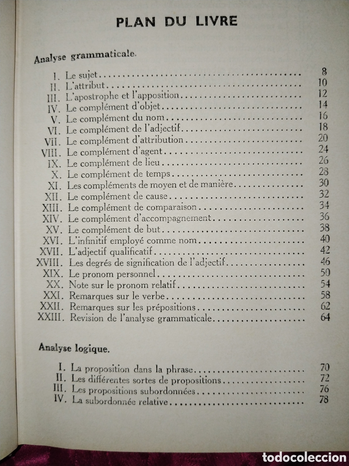 Libros de segunda mano: Analyse grammaticale et l&oacute;gique. Hachette - Foto 3