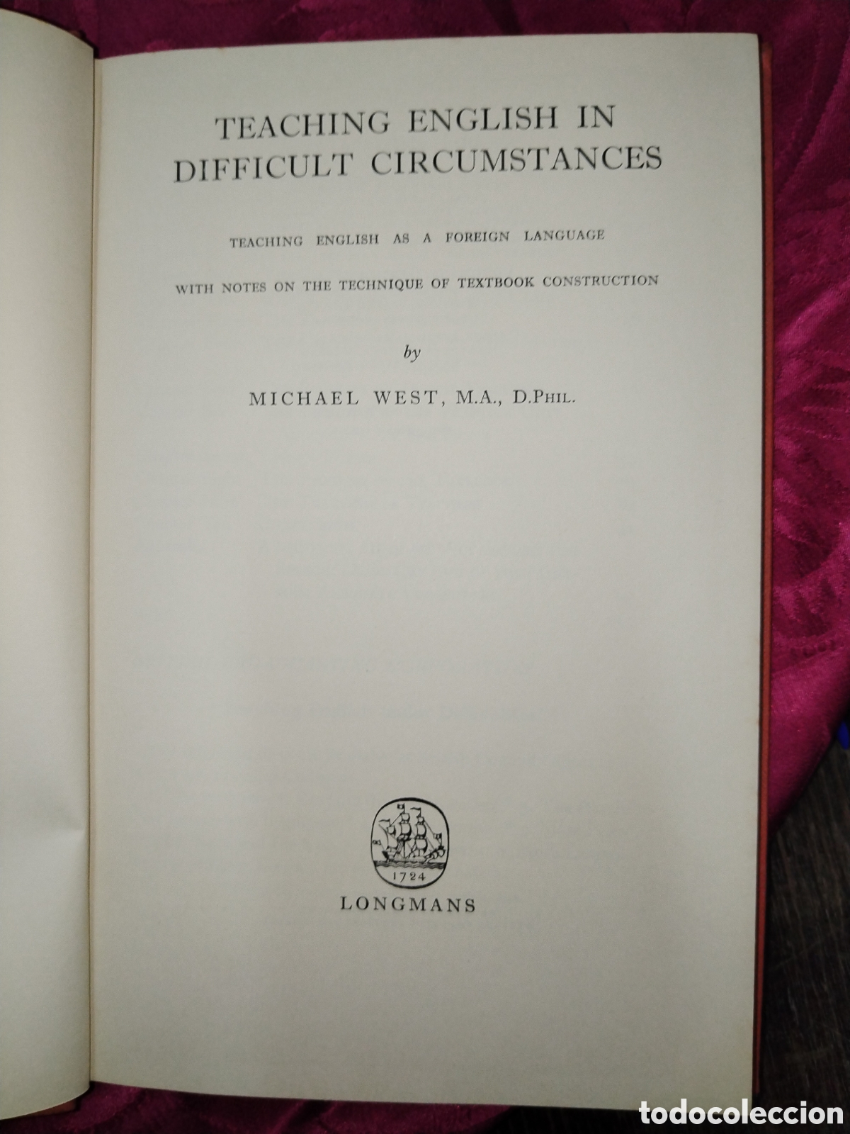 Libros de segunda mano: Teaching english in difficult circumstances. Longmans