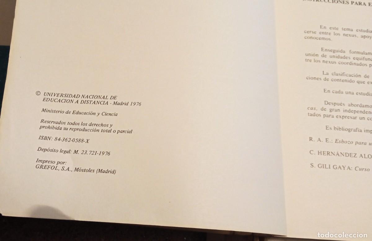 Libros de segunda mano: Uned, Lengua Espa&ntilde;ola - Foto 6