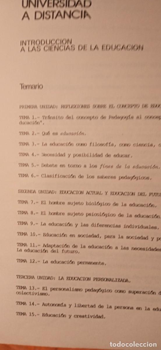 Libros de segunda mano: Uned, L&oacute;gica e Introducci&oacute;n a las ciencias de la educaci&oacute;n, - Foto 6