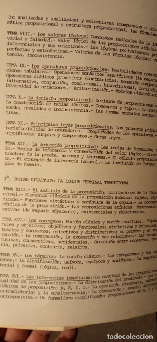 Libros de segunda mano: Uned, L&oacute;gica e Introducci&oacute;n a las ciencias de la educaci&oacute;n, - Foto 8