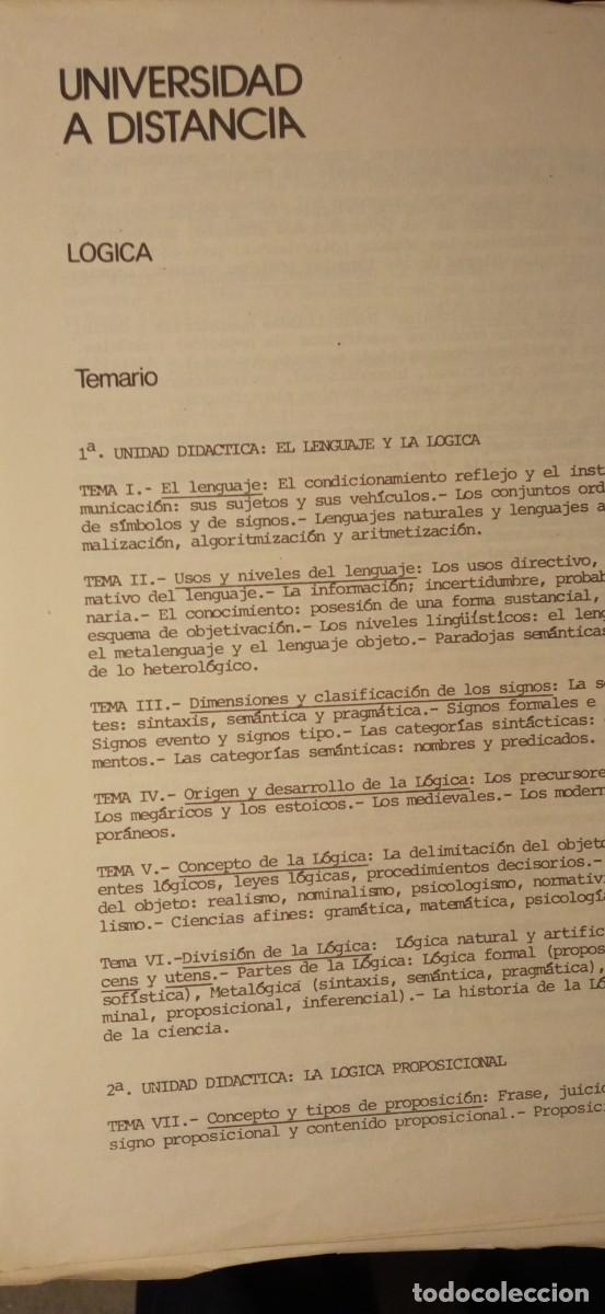 Libros de segunda mano: Uned, L&oacute;gica e Introducci&oacute;n a las ciencias de la educaci&oacute;n, - Foto 9