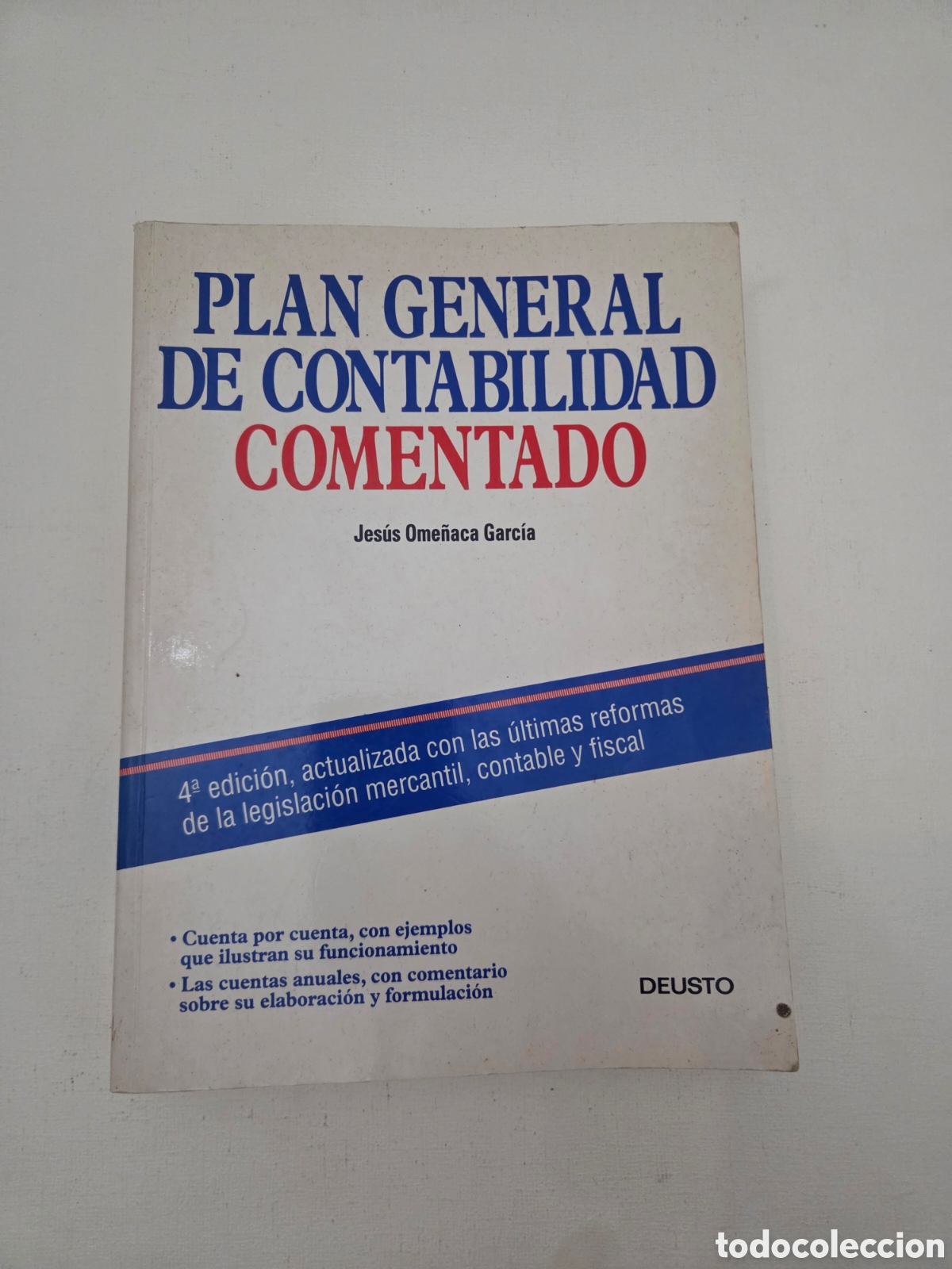 Libros de segunda mano: Plan General de Contabilidad Comentado (4&ordf; Edici&oacute;n - Foto 1