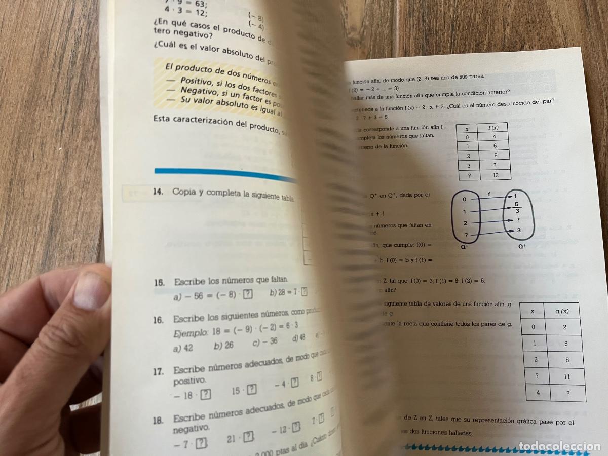 Libros de segunda mano: LIBRO DE TEXTO MATEMATICAS 7 EGB PITAGORAS SM - Foto 10