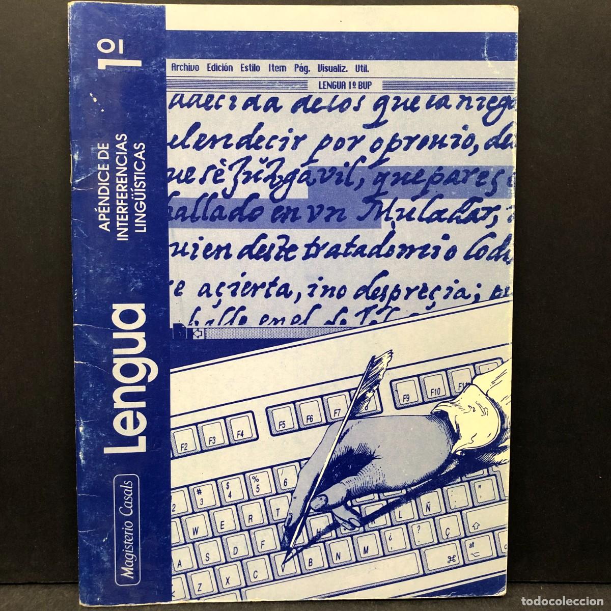 Libri di seconda mano: LENGUA - AP&Eacute;NDICE DE INTERFERENCIAS LING&Uuml;&Iacute;STICAS - MAGISTERIO CASALS - 1&ordm; CURSO / 770