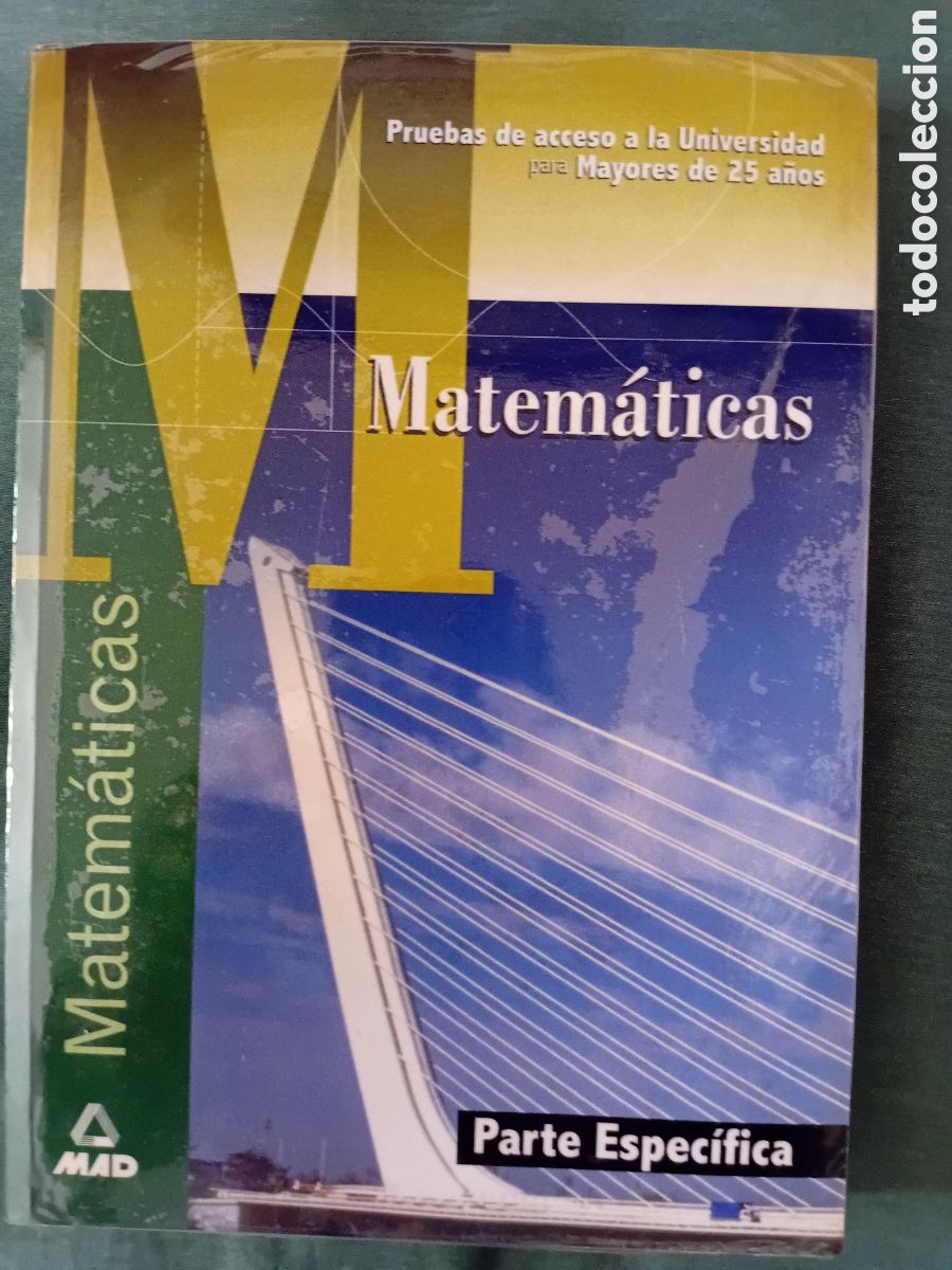 Libri di seconda mano: MATEMATICAS PRUEBAS DE ACESO A LA UNIVERSIDAD MAYORES DE 25 AN̈OS
