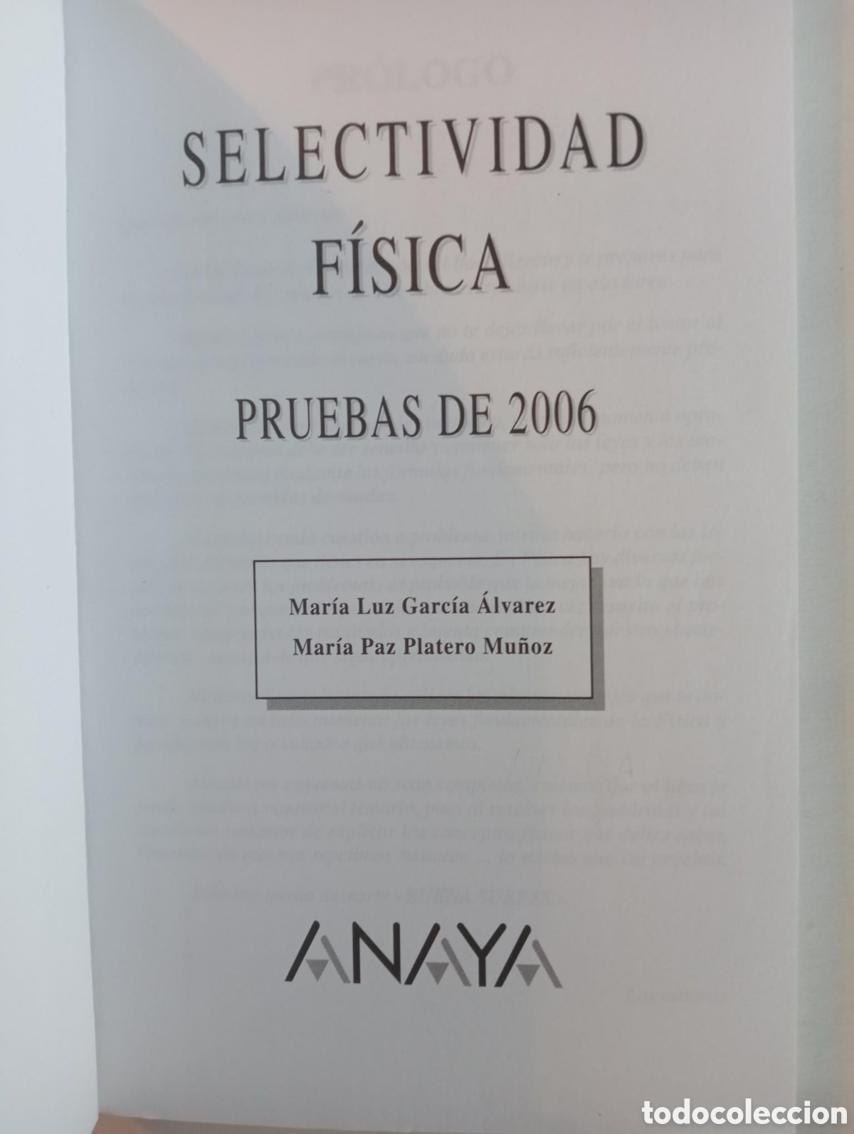 Libros de segunda mano: F&iacute;sica. Selectividad. Pruebas de 2007 - Foto 2