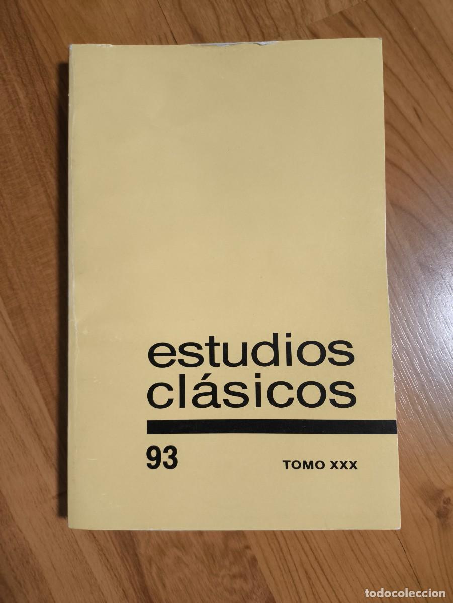 Libros de segunda mano: Revista Estudios Cl&aacute;sicos N&ordm; 93 (Tomo XXX - 1988) - SEEC