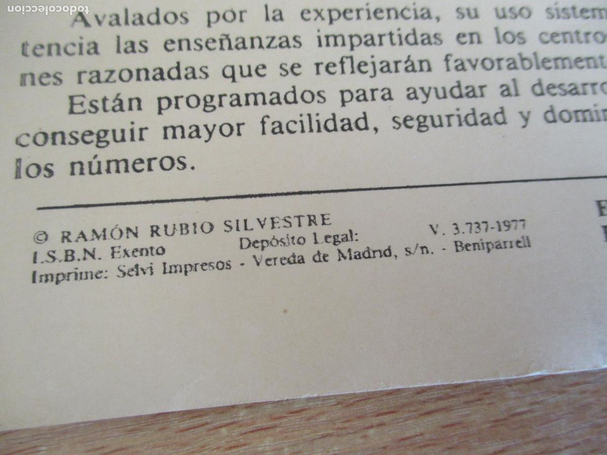 Libros de segunda mano: PROBLEMAS RUBIO 4 A- DIVIDIR.- EDICIONES T&Eacute;CNICAS RUBIO.- 1977 - Foto 3
