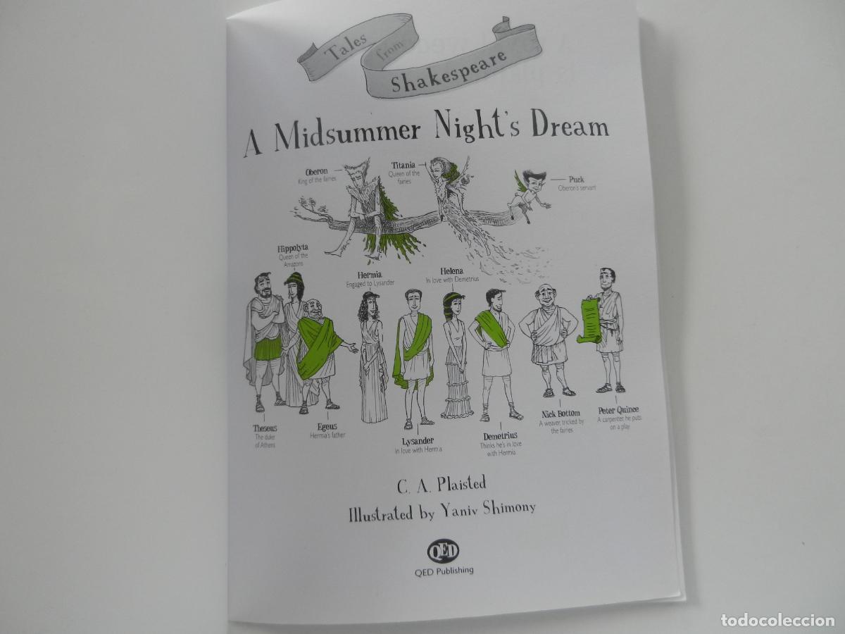 Libros de segunda mano: A MIDSUMMER NIGHTS DREAM - TALES FROM SHAKESPEARE - QED - Foto 2