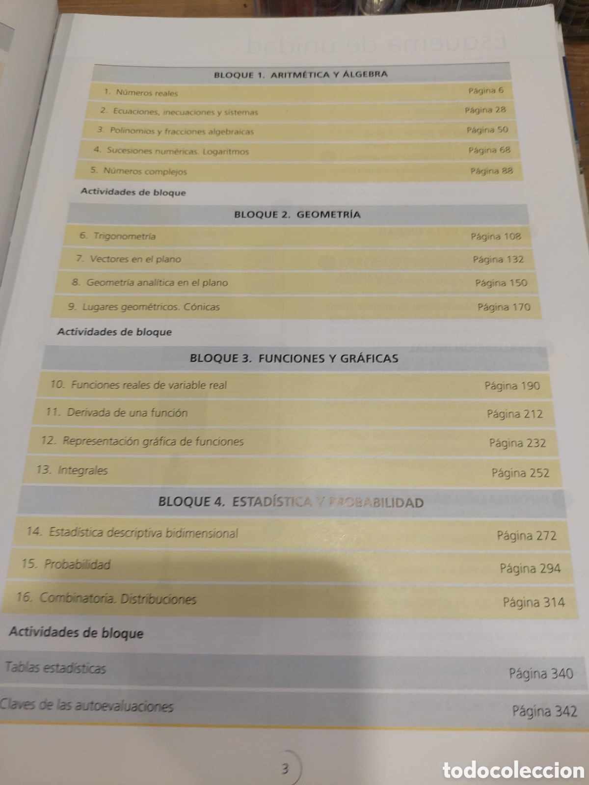 Libros de segunda mano: MATEM&Aacute;TICAS 1 BACHILLERATO SANTILLANA - Foto 3