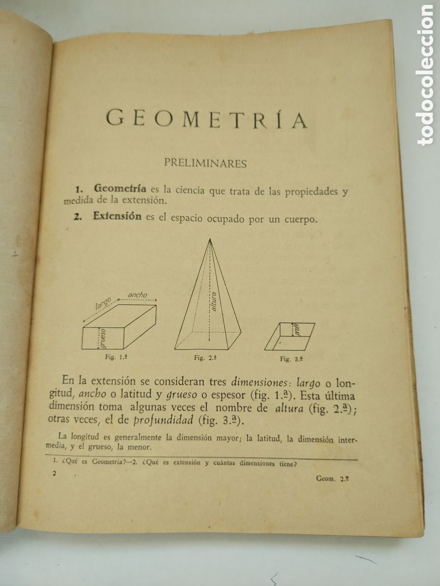 Libros de segunda mano: GEOMETR&Iacute;A SEGUNDO GRADO/LU&Iacute;S VIVES - Foto 3