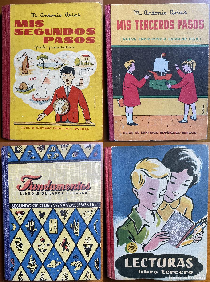 Libros de segunda mano: LOTE 4 libros de primaria a&ntilde;os 50