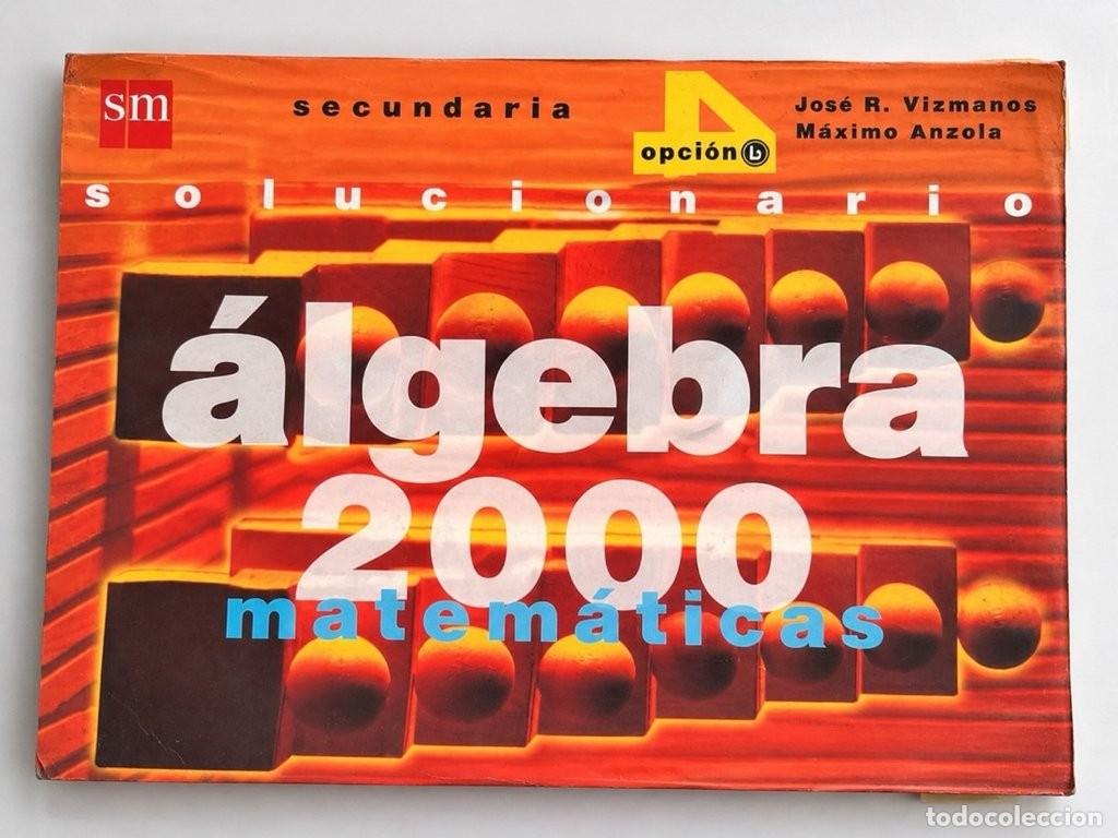 Libros de segunda mano: Solucionario Algebra 2000 SM 1998 - Foto 1