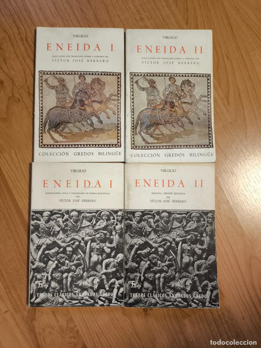 Libros de segunda mano: Pack 4 libros Eneida (I y II) - Editorial Gredos (V&iacute;ctor J. Herrero)