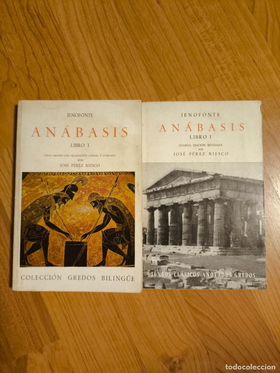 Libros de segunda mano: Pack 2 Libros An&aacute;basis (Libro I) - Jenofonte / Ed. Gredos - Foto 1
