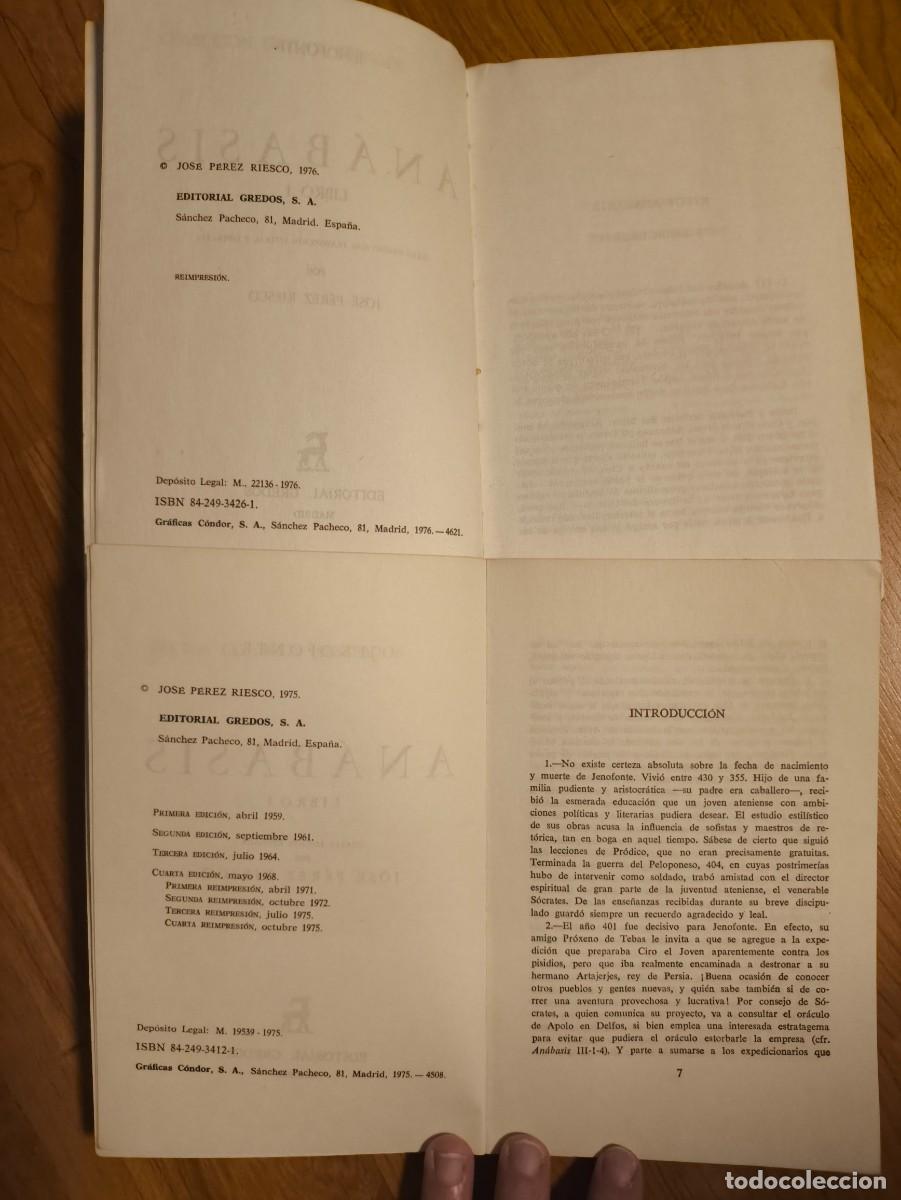 Libros de segunda mano: Pack 2 Libros An&aacute;basis (Libro I) - Jenofonte / Ed. Gredos - Foto 3