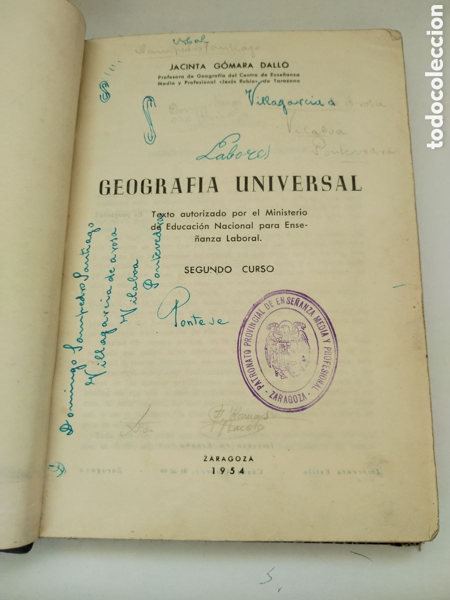 Libros de segunda mano: GEOGRAF&Iacute;A UNIVERSAL SEGUNDO CURSO/JACINTA GOMARA DALLO - Foto 2