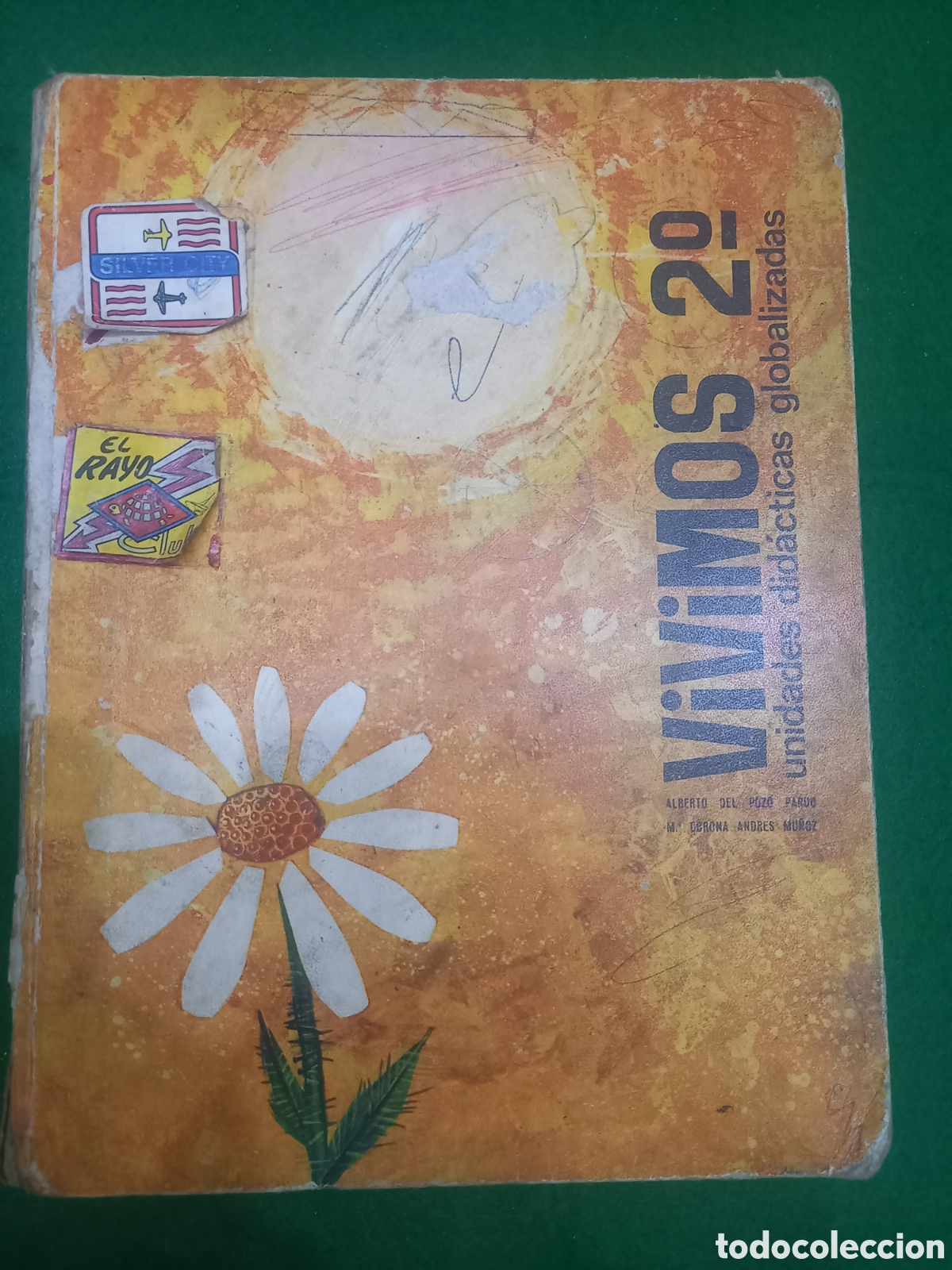 Libros de segunda mano: Libro Escolar Antiguo Vivimos 2&ordm; Grado EGB - Hijos De Santiago Rodr&iacute;guez (Burgos, 1970) Coleccionism