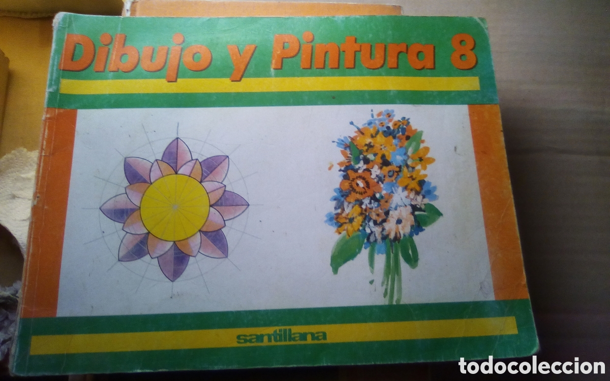 Libros de segunda mano: Cuaderno de dibujo y pintura, 8. Editorial Santillana, a&ntilde;o 1992. Usado, algunos trabajos sin real