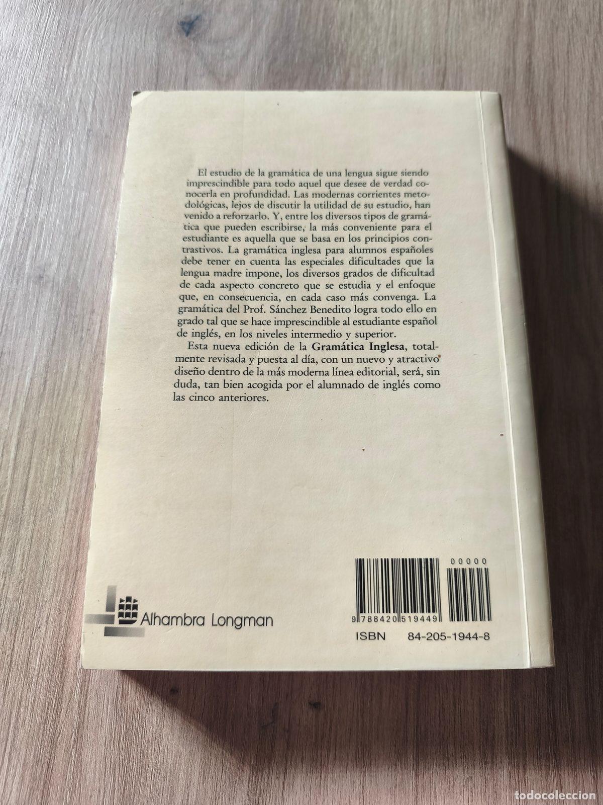 Libros de segunda mano: Gram&aacute;tica inglesa Francisco S&aacute;nchez Benedito - Foto 3