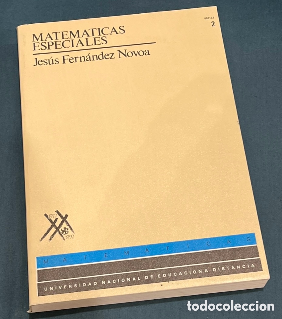 Libros de segunda mano: Libro. Jes&uacute;s Fern&aacute;ndez Novoa. &ldquo;Matem&aacute;ticas Especiales&rdquo;. Tomo II. UNED. 1992.