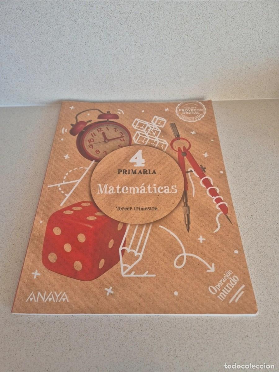 Libros de segunda mano: Libro &rdquo;Matematicas&rdquo; 4&deg;Primaria