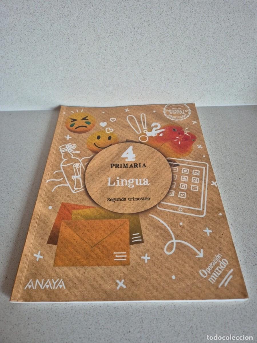 Libros de segunda mano: Libro &rdquo;Lingua&rdquo; 4&deg;Primaria