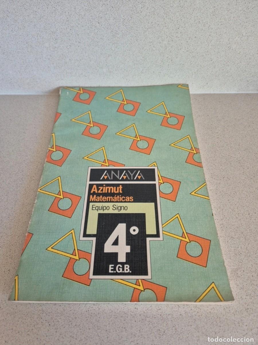 Libros de segunda mano: Libro &rdquo;Matematicas&rdquo; 4&deg;EGB