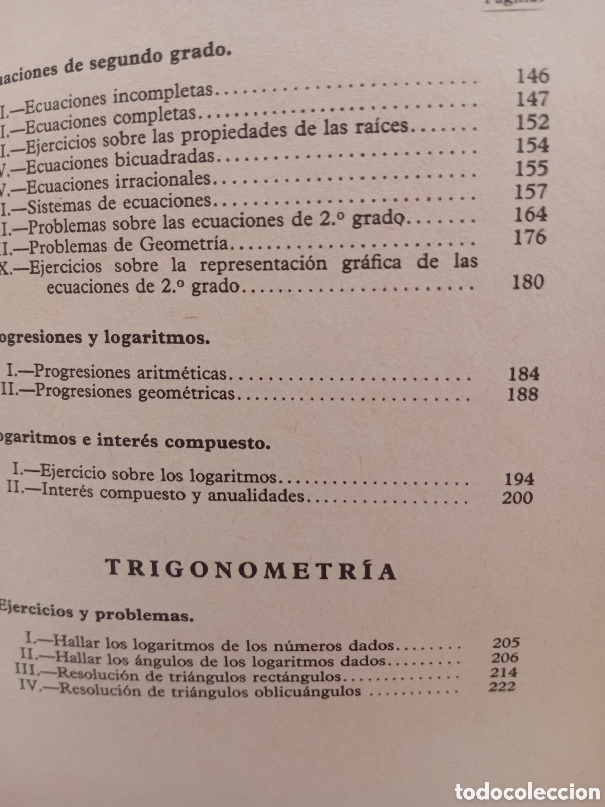 Libros de segunda mano: ALGEBRA Y TRIGONOMETRIA - Foto 8
