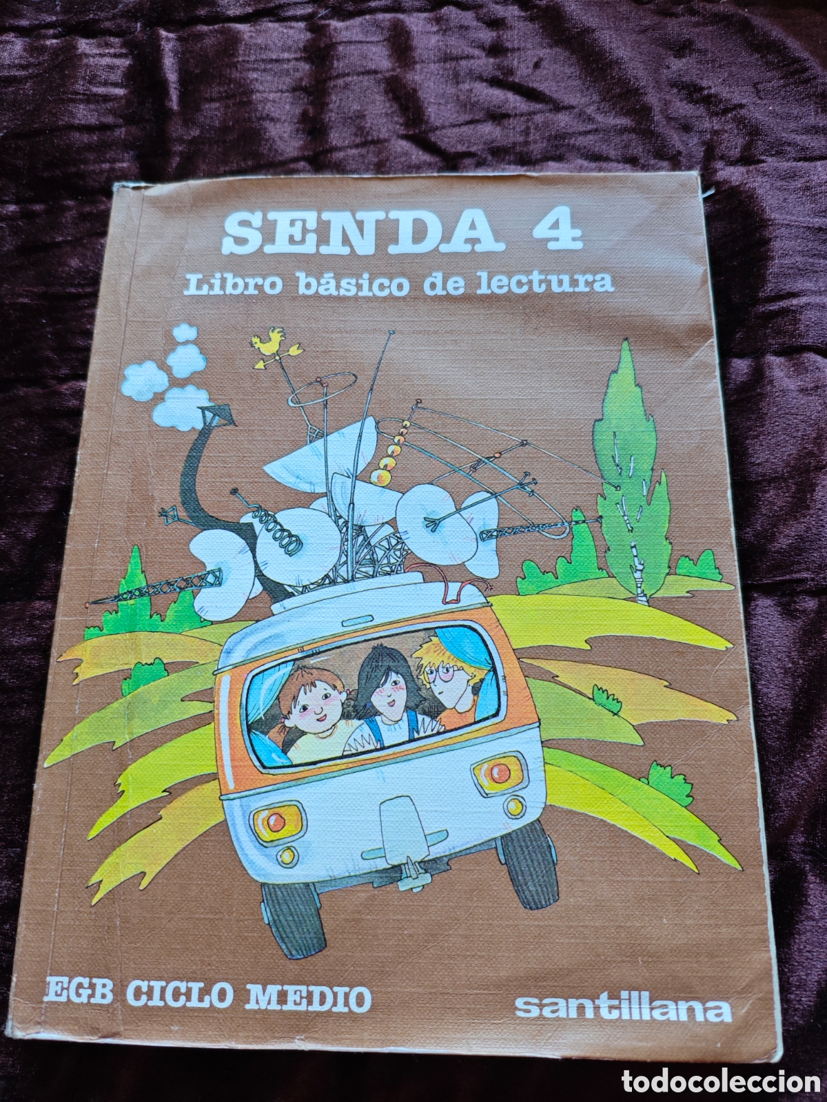 Libros de segunda mano: Libro de lectura Senda 4 de 4.&ordm; de E.G.B.. Editorial Santillana 1982