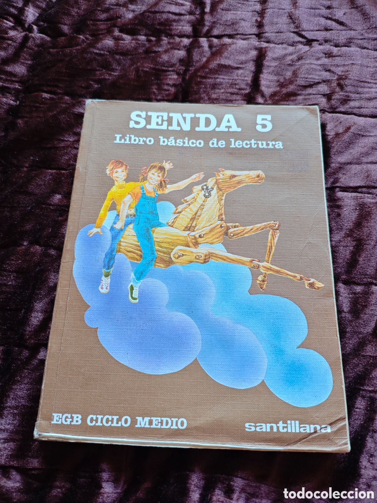 Libros de segunda mano: Libro de lectura de 5.&ordm; de EGB Senda 5. La editorial Santillana 1982.
