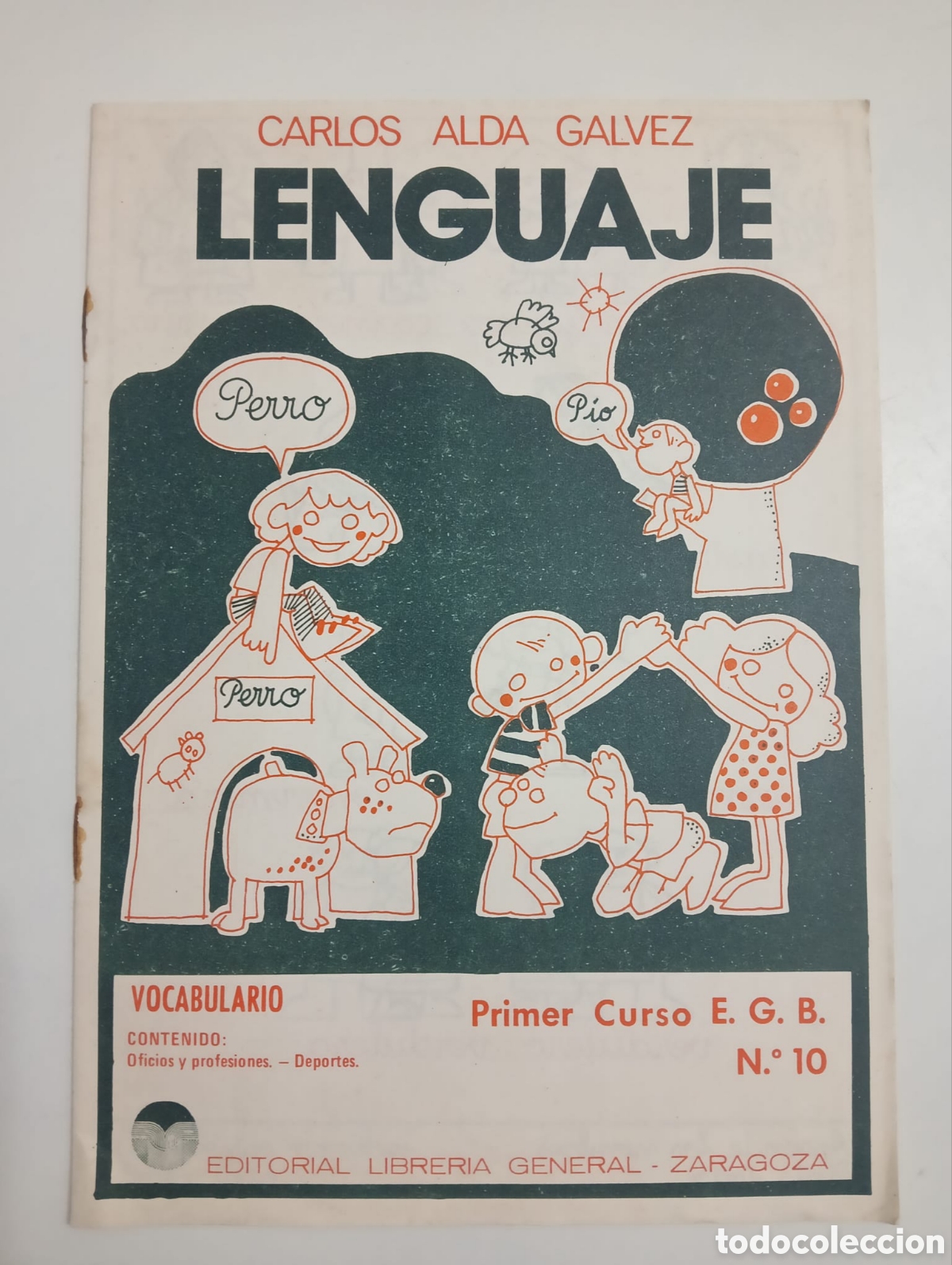 Libros de segunda mano: Cuaderno Lenguaje - Vocabulario - Primer Curso E.G.B. N&ordm; 10 - 1980