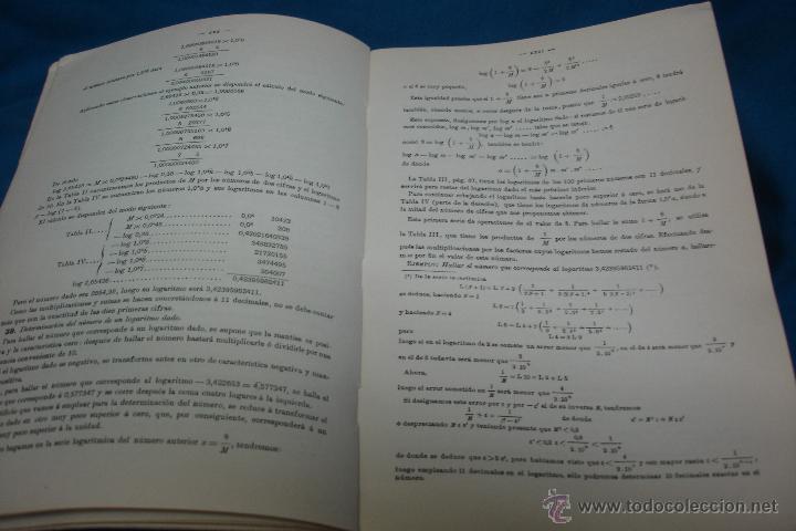 Libros: TABLAS DE LOGARITMOS TRIGONOM&Eacute;TRICAS - EUSEBIO SANCHEZ RAMOS - LIBRERIA HERNANDO 1970 - Foto 4