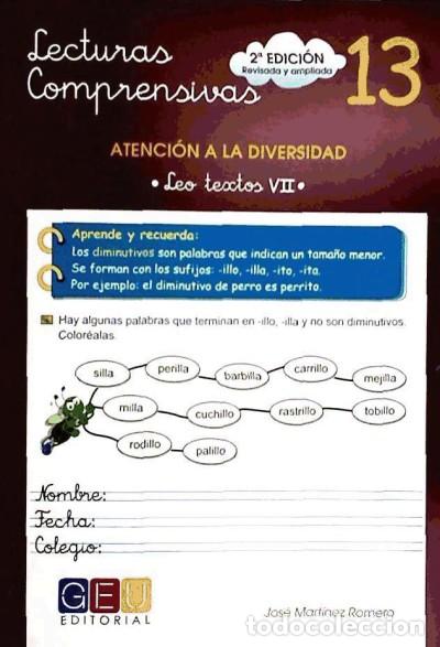 Libros: Lecturas comprensivas 13 - Jos&eacute; Mart&iacute;nez Romero - Foto 1