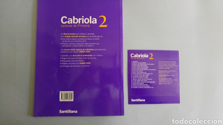 Libros: Lecturas Cabriola 2 + CD Santillana 2003 - Foto 2