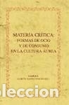 Libros: Materia cr&iacute;tica: formas de ocio y de consumo en la - Garc&iacute;a Santo-Tom&aacute;s, Enrique (ed.)