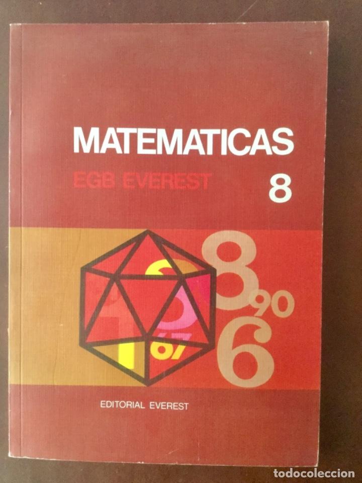 Libros: Matem&aacute;ticas 8&ordm; EGB. EVEREST - Foto 1
