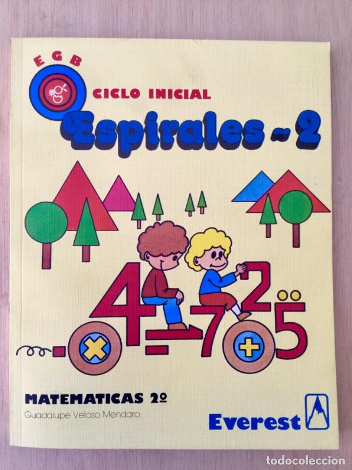 Libros: Espirales 2. Matematicas 2&ordm; EGB. Everest. SIN USAR. - Foto 1