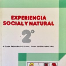 Libros: EXPERIENCIA SOCIAL Y NATURAL 2º EGB. ANAYA. SIN USAR.