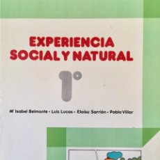 Libros: EXPERIENCIA SOCIAL Y NATURAL 1º EGB. ANAYA. SIN USAR.